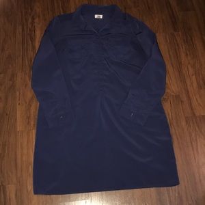 🏷🛍Long sleeve shirt dress in navy